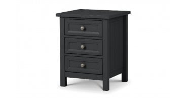 Maine 3 Drawer Bedside - Anthracite