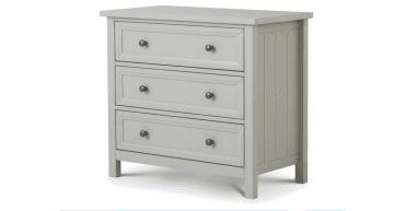 Maine 3 Drawer Chest- Dove Grey