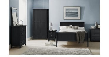 Maine 90cm Single Bed - Anthracite
