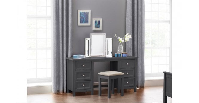 Julian Bowen Maine Dressing Stool - Anthracite
