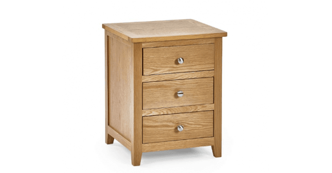 Julian Bowen Mallory 3 Drawer Bedside