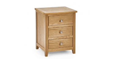 Mallory 3 Drawer Bedside