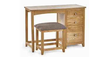 Mallory Single Dressing Table and Stool