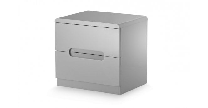 Julian Bowen Manhattan 2 Drawer Bedside - Grey