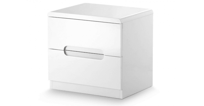 Julian Bowen Manhattan 2 Drawer Bedside - White