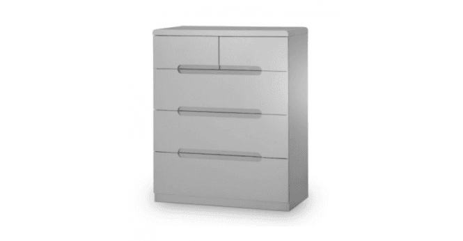 MANHATTAN 3+2 DRAWER CHEST - GREY