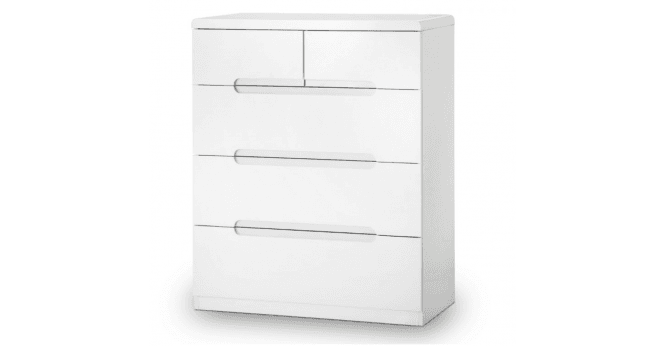 Julian Bowen Manhattan 3+2 Drawer Chest - White