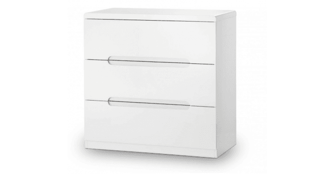 Julian Bowen Manhattan 3 Drawer Chest - White