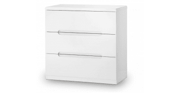 Manhattan 3 Drawer Chest - White