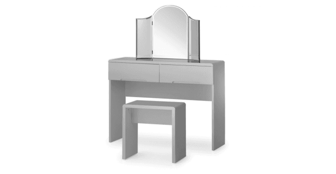 Julian Bowen Manhattan Dressing Stool - Grey