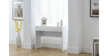 Manhattan Dressing Table With 2 Drawers - White