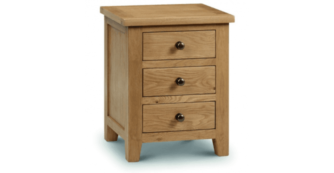 Julian Bowen Marlborough 3 Drawer Bedside