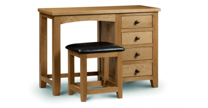 Julian Bowen Marlborough Single Pedestal Dressing Table