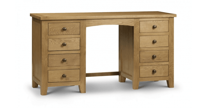 Julian Bowen Marlborough Twin Pedestal Dressing Table