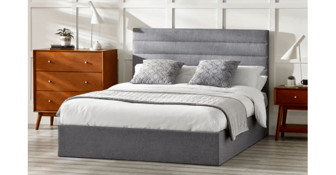Julian Bowen Merida Ottoman Storage 150cm King Bed - Grey