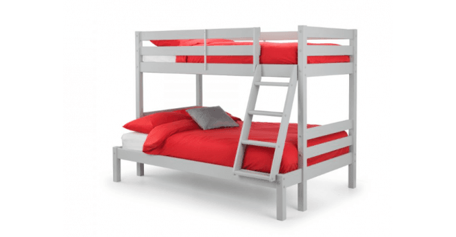 Julian Bowen Merlin Triple Sleeper Bunk  Dove Grey