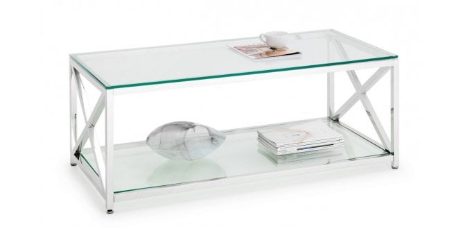 Julian Bowen Miami Coffee Table - Silver
