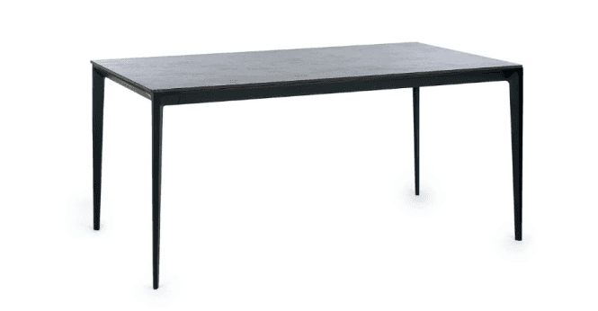 Julian Bowen Miami Rectangular Stone Top Dining Table - Slate Grey