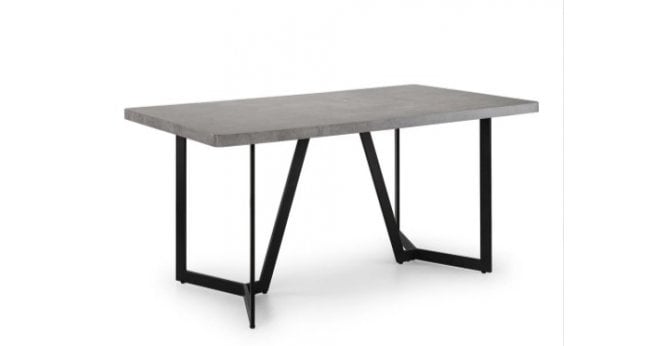 Julian Bowen Miller Concrete Effect Dining Table