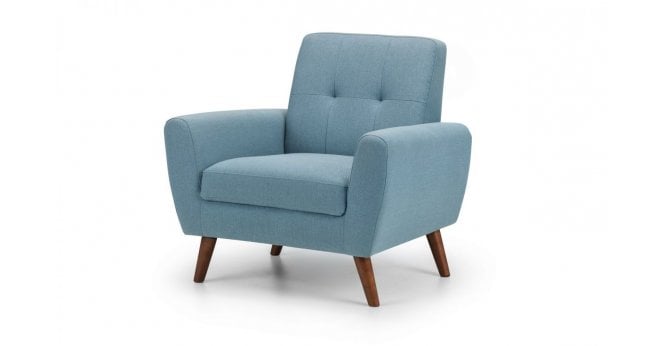 Julian Bowen Monza Compact Retro Chair - Blue