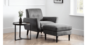Monza Compact Retro Chairs - Grey