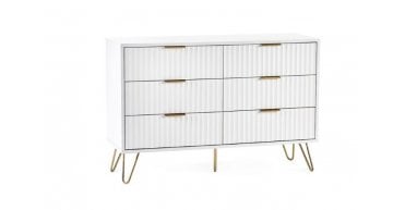 Murano 6 Drawer Chest - Matte White