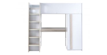 Ocean Highsleeper Pale Wood & White