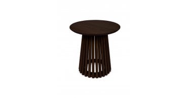 Ollie Dark Oak 45cm Round Lamp Table