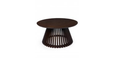 Ollie Dark Oak 80cm Round Coffee Table