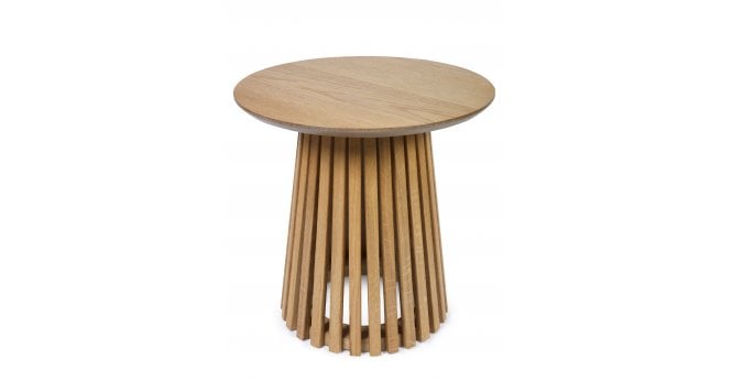 Julian Bowen Ollie Natural Oak 45cm Round Lamp Table