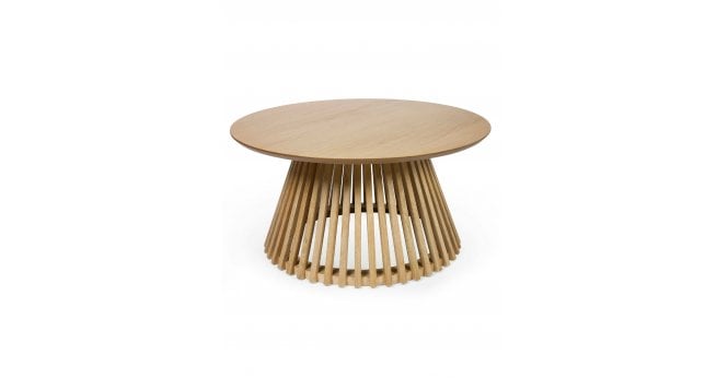 Julian Bowen Ollie Natural Oak 80cm Round Coffee Table