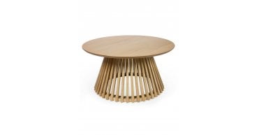 Ollie Natural Oak 80cm Round Coffee Table
