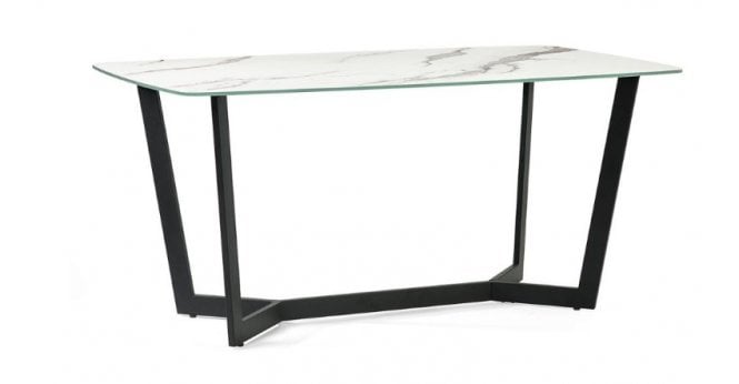 Julian Bowen Olympus Dining Table - White Marble