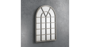 Opus Pewter Window Mirror