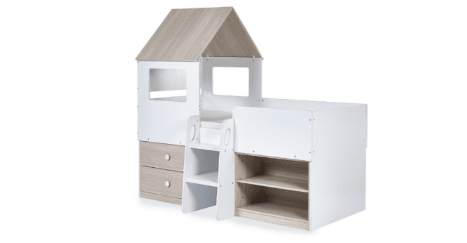 Julian Bowen Orpheus Midsleeper - Pale Wood And White