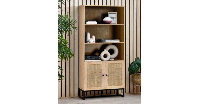 Julian Bowen Padstow Tall Bookcase - Oak