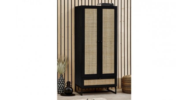 Julian Bowen Padstow Wardrobe - Black