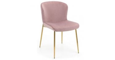 PAIR of Harper Dining Chairs - Dusky Pink