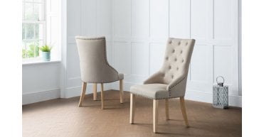 PAIR of Loire Button Back Chairs