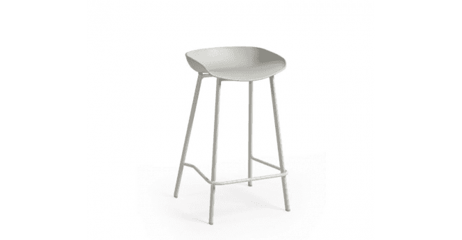 Julian Bowen PAIR of Renzo Bar Stools - Grey