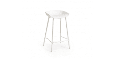 PAIR of Renzo Bar Stools - White