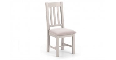 PAIR of Richmond Dining Chairs - Elephant Grey/Pale Oak