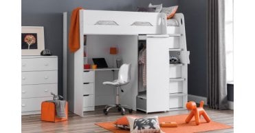Pegasus Highsleeper White / Silver