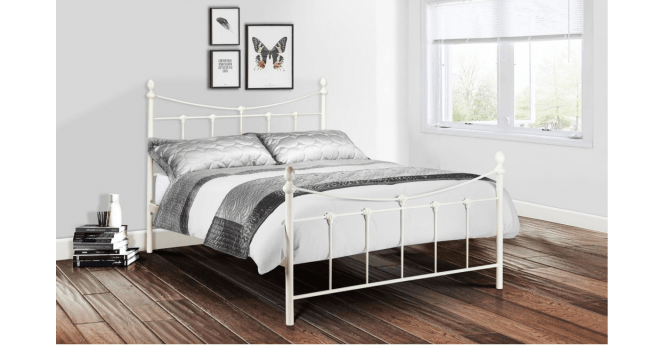 Julian Bowen Rebecca Bed 135Cm Stone White