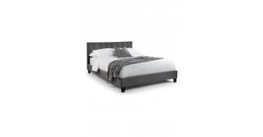 Rosa Grey Velvet Upholstered 120cm Small Double Bed