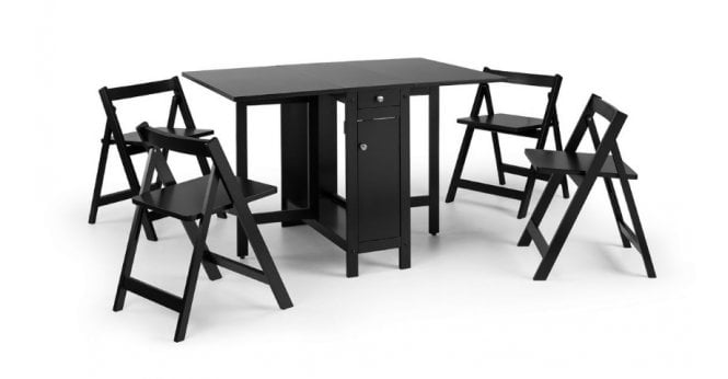 Julian Bowen Savoy Dining Set - Black