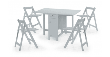 Savoy Dining Set - Light Grey