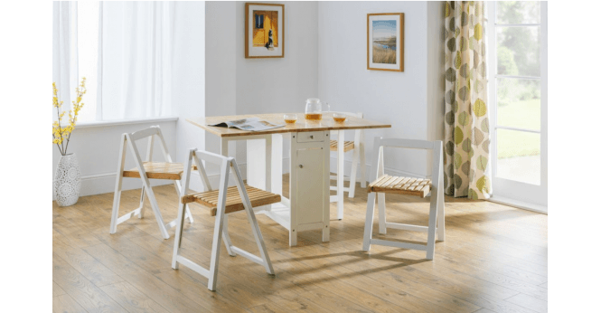 Julian Bowen Savoy Dining Set - White/Natural