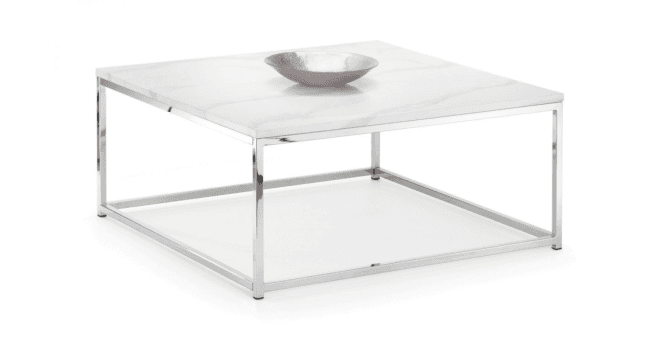 Julian Bowen Scala White Marble Top Coffee Table