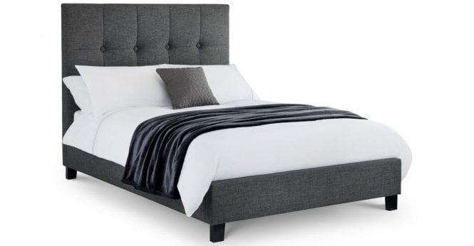 Julian Bowen Sorrento High Headboard Bed 150Cm - Slate